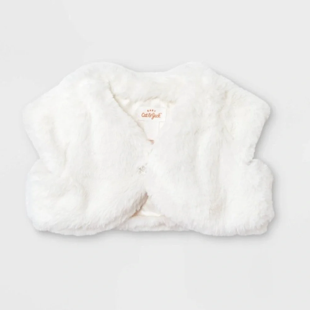 Cat and Jack “Dress with Fur Shrug” Infant size 3-6 months